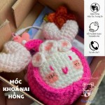 Móc Khoá Nai Hồng