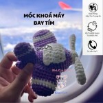 Móc Khoá Máy Bay Tím