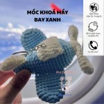 Móc Khoá Máy Bay Xanh
