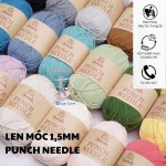 Len Móc 1.5mm Punch Needle (có thể đan và móc)
