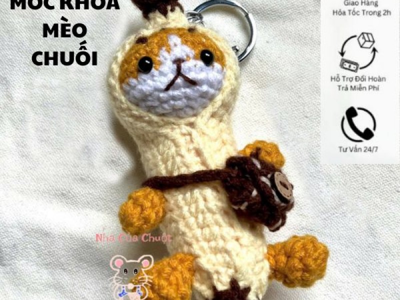 Móc Khoá Mèo Chuối