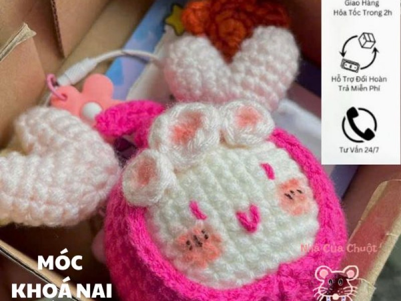 Móc Khoá Nai Hồng