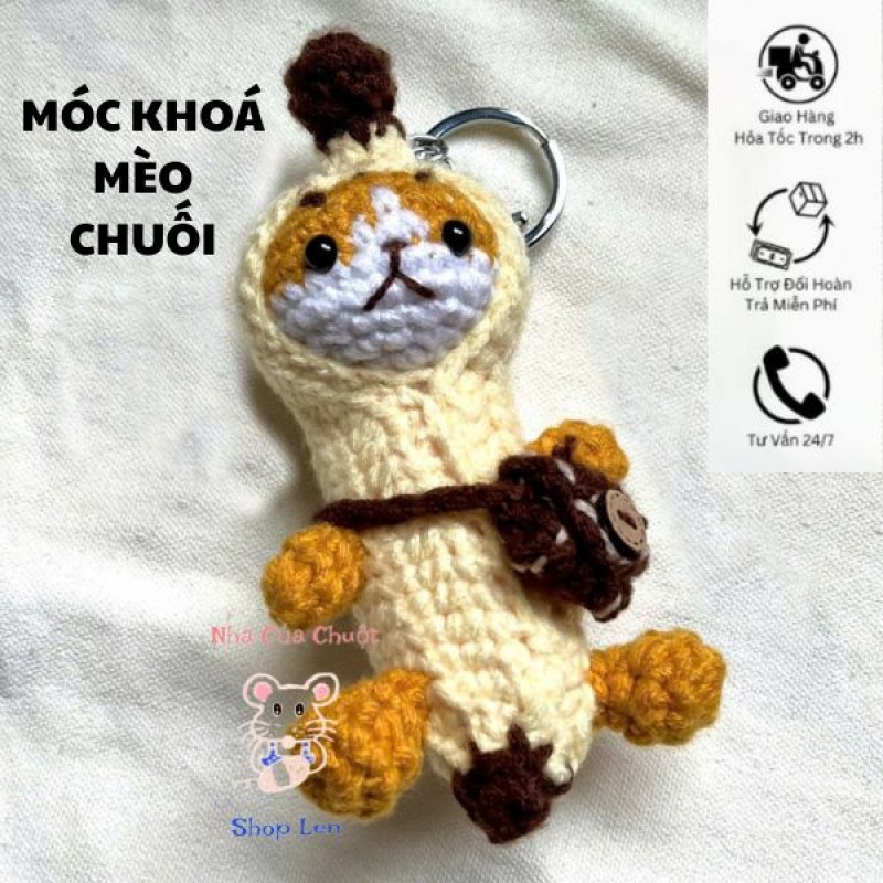 Móc Khoá Mèo Chuối
