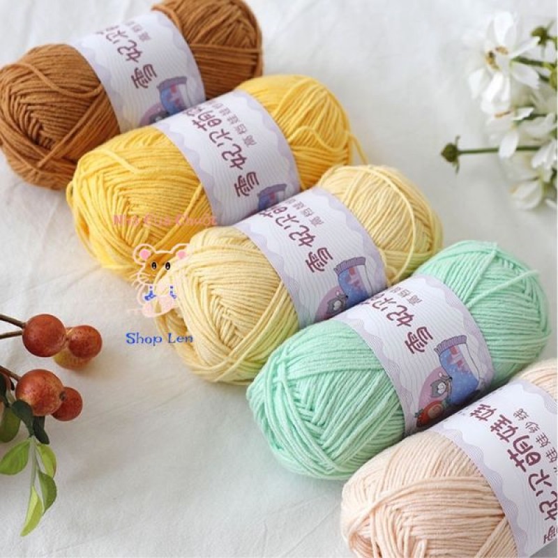 Len Móc 1,5mm Baby Yarn (có thể móc và đan)